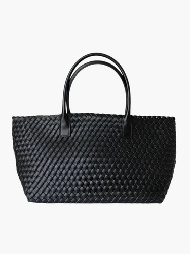 Olyndra | Tan Woven Leather Tote Bag – Effortless & Stylish 4