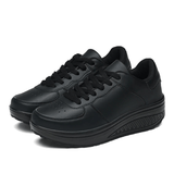 Orthopedic Women's Black Leather Sneakers 0