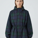 Oversized Hooded Jacket with Adjustable Waist 0