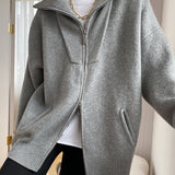 Oversized Open Collar Cardigan 3