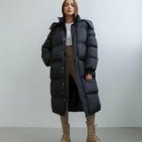 Oversized Quilted Puffer Trench Coat For Women 1