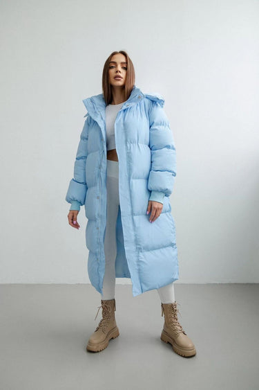 Oversized Quilted Puffer Trench Coat For Women 2