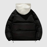 Padded Winter Jacket with Fleece Lining and Adjustable Hood for Men – Warm Cold Weather Coat with Spacious Pockets 1