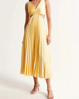 Pleated Maxi Dress 1