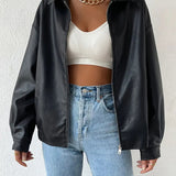 Revel Faux Leather Jacket 0