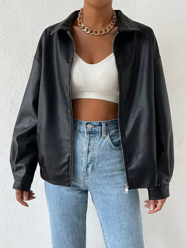 Revel Faux Leather Jacket 0