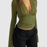 Roxana | Long-sleeved top with lace – Feminine elegance for every occasion 1