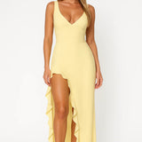 Ruched V-neck Maxi Dress 3