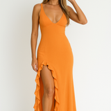 Ruched V-neck Maxi Dress 5
