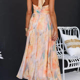 Sandra | Elegant Watercolour Maxi Dress for Summer 1