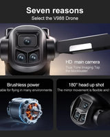 Foldable Camera Drone With Dual 4K Camera, Brushless Motor, FPV And 5G WiFi - 3