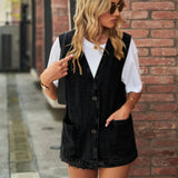 Sleeveless Denim Vest Jacket 2