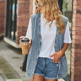 Sleeveless Denim Vest Jacket 3