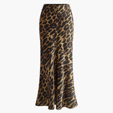 Slim Leopard Print Maxi Skirt 4