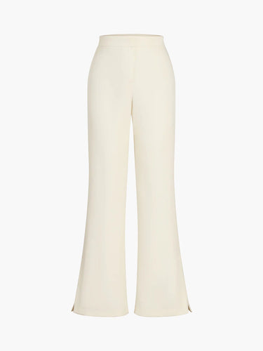 Solid Tube Top With Wide Leg Pants Set 6