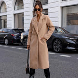 Sophia Black Trench Coat – Stylish Mid-Long Design for Work and Casual Wear 4