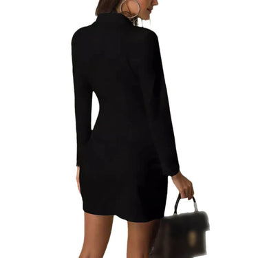Sophia Blazer Dress – Tailored Black & White Office Essential 4