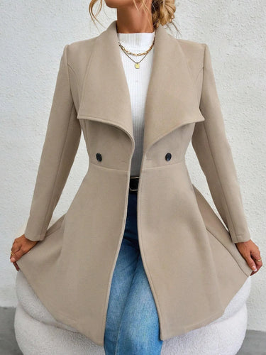 Sophia Slim-Fit Wool Coat – Chic Transitional Outerwear for Office and Casual Wear 0