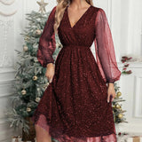 Sophia V-Neck Cocktail Dress – Elegant Slim Fit for Special Occasions 9