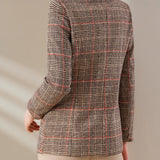 Tartan Blazer – Stylish Slim-Fit Design for Professional Settings 1