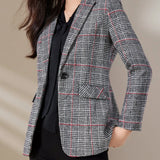 Tartan Blazer – Stylish Slim-Fit Design for Professional Settings 5