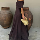Toledo One Shoulder Mesh Maxi Dress 1
