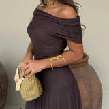 Toledo One Shoulder Mesh Maxi Dress 6