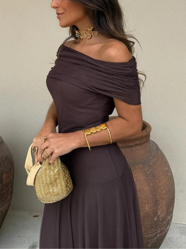 Toledo One Shoulder Mesh Maxi Dress 6