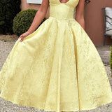 Triana Midi Dress - Lemon 0