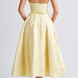 Triana Midi Dress - Lemon 3