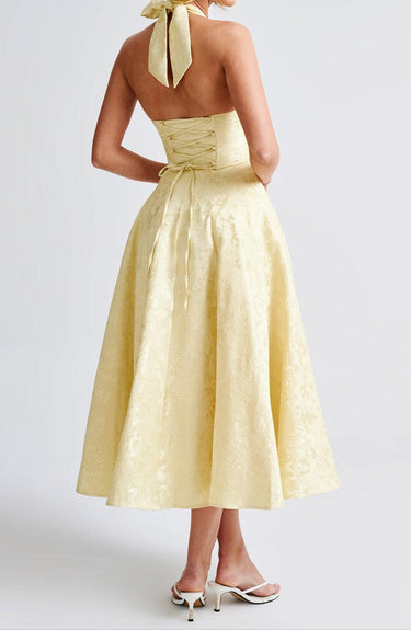 Triana Midi Dress - Lemon 6