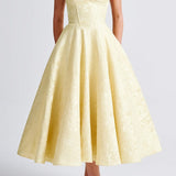 Triana Midi Dress - Lemon 7