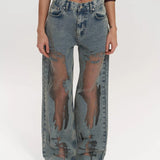 Trixie Blue Transparent Jeans 0