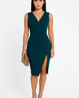 V-neck Bodycon Midi Dress 6