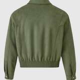 Victoria | Elegant Green Bomber Jacket with Timeless Style - Lumina 3