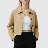 Victoria | Retro-Inspired Short Jacket with Button Closure - Lumina 1