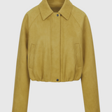 Victoria | Stylish Yellow Bomber Jacket with Trendy Details - Lumina 0