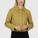 Victoria | Stylish Yellow Bomber Jacket with Trendy Details - Lumina 1