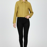 Victoria | Stylish Yellow Bomber Jacket with Trendy Details - Lumina 2