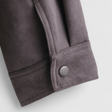 Victoria | Trendy Dark Gray Bomber Jacket with Stand Collar - Lumina 6