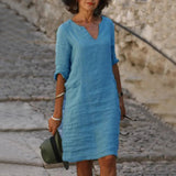Vintage Mini Dress – Flattering V-Neck Summer Essential 2