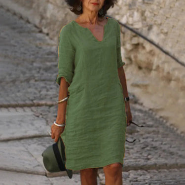 Vintage Mini Dress – Flattering V-Neck Summer Essential 4