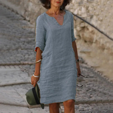 Vintage Mini Dress – Flattering V-Neck Summer Essential 8