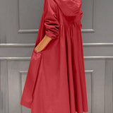 Waterproof Long Hooded Trench Coat for Autumn and Winter 2