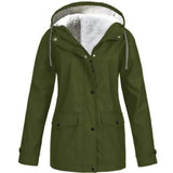 Waterproof Windproof Fleece-Lined Outdoor Jacket With Hood 3