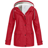 Waterproof Windproof Fleece-Lined Outdoor Jacket With Hood 5