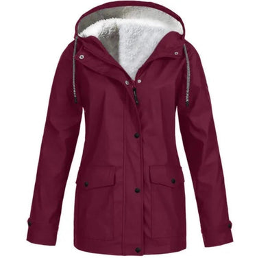 Waterproof Windproof Fleece-Lined Outdoor Jacket With Hood 7