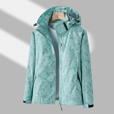 Waterproof and windproof jacket with hood for women 1