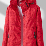 Waterproof and windproof jacket with hood for women 3