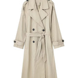 Willshela Black Trench Coat Women – Chic Double Breasted Design for Stylish Layering 4